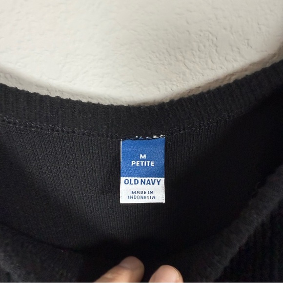 Old Navy Women’s Classic Brushed Waffle Knit Tank Black Size MP - Picture 7 of 8